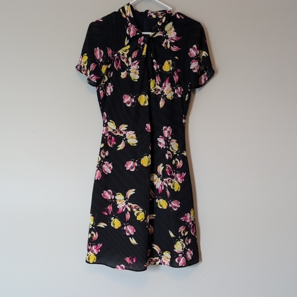 Banana Republic | Navy And Black Floral Dress | 4